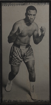 Vintage Framed Joe Frazier Picture Which Hung In Joe Fraziers Historic Gym (Manager LOA)